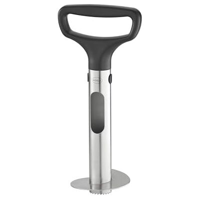 RÖSLE PRO ananassnijder, hoogwaardige ananasschiller met ergonomische handgreep, snijschaal en uitwerpgleuf, ABS, 18/10 roestvrij staal RÖSLE PRO ananassnijder, hoogwaardige ananasschiller met ergonomische handgreep, snijschaal en uitwerpgleuf, ABS, 18/10 roestvrij staal