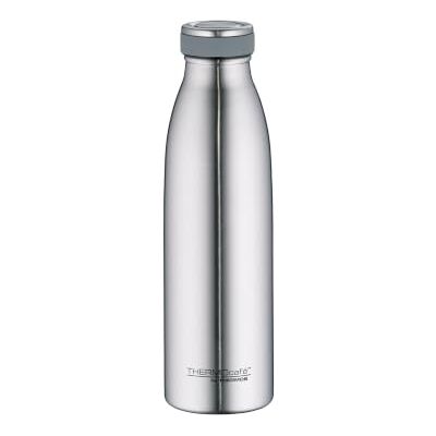 Thermosfles, roestvrij staal, mat staal, 0,5 l Roestvrijstalen drinkfles, bestand tegen koolzuurhoudende dranken, lekvrij, 12 uur warm, voor sport, school Thermosfles, roestvrij staal, mat staal, 0,5 l Roestvrijstalen drinkfles, bestand tegen koolzuurhoudende dranken, lekvrij, 12 uur warm, voor sport, school
