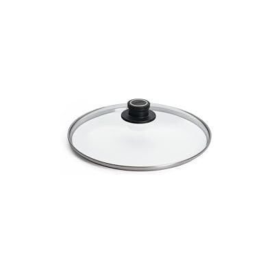 Woll Couvercle en Verre à Bords métalliques et évent à Vapeur, 28 cm Woll Couvercle en Verre à Bords métalliques et évent à Vapeur, 28 cm