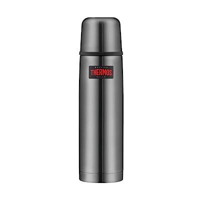 Thermos Light and Compact fles van roestvrij staal, mat, roestvrij staal, grijs, 0,75 l Thermos Light and Compact fles van roestvrij staal, mat, roestvrij staal, grijs, 0,75 l