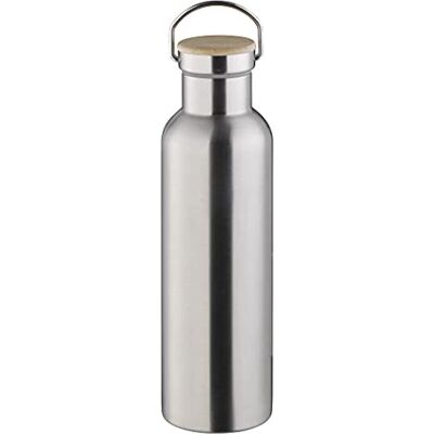 APS 66906 Hoogwaardige duurzame roestvrijstalen thermosfles, 750 ml, met draaggreep en reserveafdichting, dubbelwandige lekvrije drinkfles voor kinderen, vrije tijd en APS 66906 Hoogwaardige duurzame roestvrijstalen thermosfles, 750 ml, met draaggreep en reserveafdichting, dubbelwandige lekvrije drinkfles voor kinderen, vrije tijd en