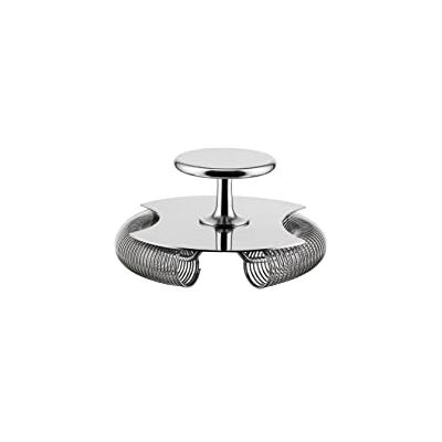 Alessi The Tending Box GIA27 – zeef met dubbele stang voor cocktaildesign, van roestvrij staal 18/10, vaatwasmachinebestendig Alessi The Tending Box GIA27 – zeef met dubbele stang voor cocktaildesign, van roestvrij staal 18/10, vaatwasmachinebestendig