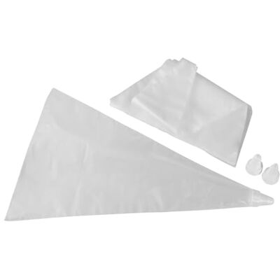 Zenker Fackelmann 20 stuks wegwerphulzen voor keuken, bakken en churro's, inclusief 3 decoratieve kunststof spuitmonden in verschillende vormen, 33 x 19 cm, 1 stuk Zenker Fackelmann 20 stuks wegwerphulzen voor keuken, bakken en churro's, inclusief 3 decoratieve kunststof spuitmonden in verschillende vormen, 33 x 19 cm, 1 stuk