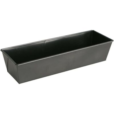 Quid Sweet Grey Cakevorm van gelakt staal, 35 x 12 x 8 cm, carbonaatstaal, ovenbestendig, antiaanbaklaag Quid Sweet Grey Cakevorm van gelakt staal, 35 x 12 x 8 cm, carbonaatstaal, ovenbestendig, antiaanbaklaag