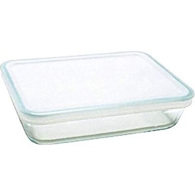 Pyrex 242p000/5046 Rechthoekige ovenschaal 1,5 l glas + kunststof deksel Pyrex 242p000/5046 Rechthoekige ovenschaal 1,5 l glas + kunststof deksel
