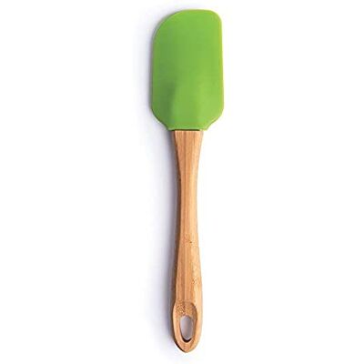 Excelsa Siliconen spatel, 22 cm, bruin/groen Excelsa Siliconen spatel, 22 cm, bruin/groen