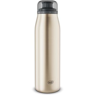 ALFI ISO BOTTLE thermosfles, 500 ml, champagnegoud, roestvrij staal, absoluut lekvrije schroefsluiting, houdt 12 uur warm en 24 uur koud, BPA-vrij ALFI ISO BOTTLE thermosfles, 500 ml, champagnegoud, roestvrij staal, absoluut lekvrije schroefsluiting, houdt 12 uur warm en 24 uur koud, BPA-vrij