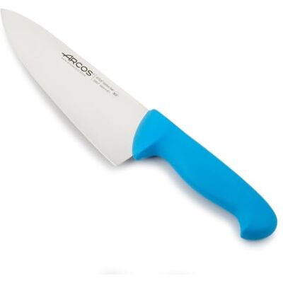 Arcos Serie 2900 – koksmes snijmes – lemmet van roestvrij staal nitrum 200 mm – handvat van polypropyleen kleur blauw Arcos Serie 2900 – koksmes snijmes – lemmet van roestvrij staal nitrum 200 mm – handvat van polypropyleen kleur blauw
