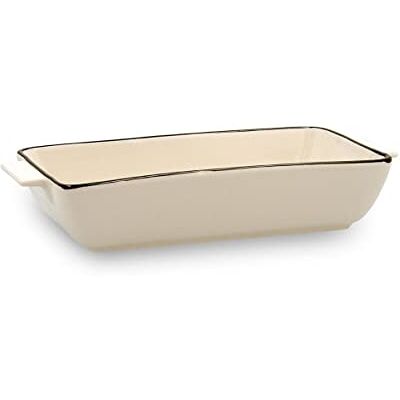 Quid Cocco Stoofpan van aardewerk, rechthoekig, 23 x 11 x 4,5 cm, wit Quid Cocco Stoofpan van aardewerk, rechthoekig, 23 x 11 x 4,5 cm, wit