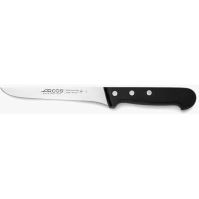 Arcos Universele serie, uitbeenmes, lemmet van 160 mm nitrum roestvrij staal, handvat van polyoxymethyleen, POM zwart Arcos Universele serie, uitbeenmes, lemmet van 160 mm nitrum roestvrij staal, handvat van polyoxymethyleen, POM zwart