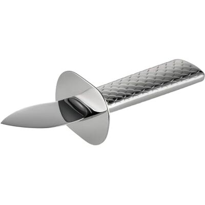 Alessi Colombina FM23/44 oestermes staal AISI 420 roestvrij staal 18/10 gepolijst spiegel zilver 16 x 5,3 x 4,2 cm Alessi Colombina FM23/44 oestermes staal AISI 420 roestvrij staal 18/10 gepolijst spiegel zilver 16 x 5,3 x 4,2 cm