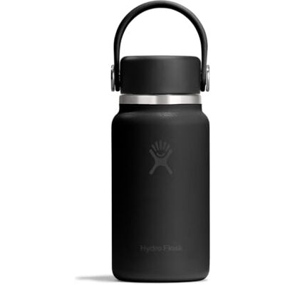 Hydro Flask Micro Hydro 200 ml geïsoleerde mini-waterfles, lekvrije thermosfles met clipriem, koud en warm tot 7 uur, compact en duurzaam, zwart Hydro Flask Micro Hydro 200 ml geïsoleerde mini-waterfles, lekvrije thermosfles met clipriem, koud en warm tot 7 uur, compact en duurzaam, zwart