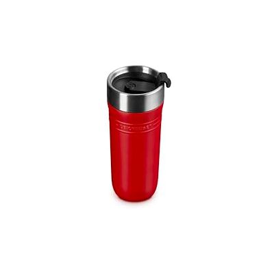 Le Creuset Geïsoleerde reisbeker, roestvrij staal, 340 ml, rood Le Creuset Geïsoleerde reisbeker, roestvrij staal, 340 ml, rood
