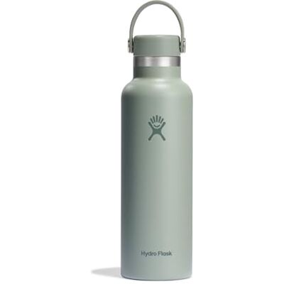 Hydro Flask Standard Mouth Geïsoleerde Fles 621 ml 21 oz Roestvrij Stalen Vacuüm Geïsoleerde Fles Lekvrije dop en Poedercoating Agave, 621ml (21oz) Hydro Flask Standard Mouth Geïsoleerde Fles 621 ml 21 oz Roestvrij Stalen Vacuüm Geïsoleerde Fles Lekvrije dop en Poedercoating Agave, 621ml (21oz)