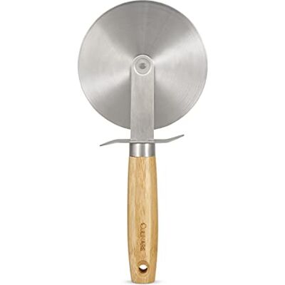 CULINARE Naturals C70004 Pizzaroulette met handvat van bamboe lemmet van roestvrij staal Ø 10 cm / (L) 22 cm CULINARE Naturals C70004 Pizzaroulette met handvat van bamboe lemmet van roestvrij staal Ø 10 cm / (L) 22 cm