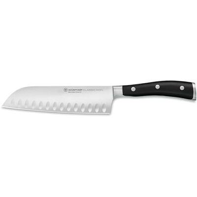 Wusthof Wüsthof TR1040331317 Santoku Classic Ikon honingraatmes, 17 cm, roestvrij staal, gesmeed mes Wusthof Wüsthof TR1040331317 Santoku Classic Ikon honingraatmes, 17 cm, roestvrij staal, gesmeed mes
