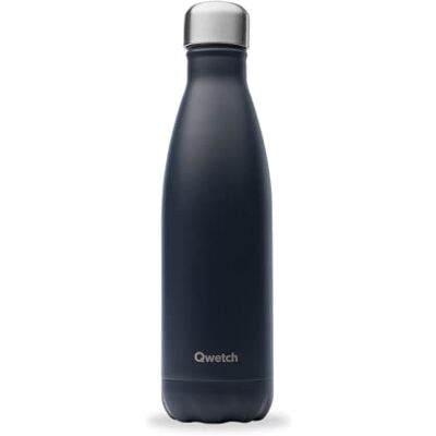 QWETCH Thermosfles Matt carbon grijs 500 ml Drinkfles voor onderweg van roestvrij staal 24 uur koud en 12 uur warm Waterdicht, BPA-vrij en herbruikbaar Thermosfles voor sport, reizen, QWETCH Thermosfles Matt carbon grijs 500 ml Drinkfles voor onderweg van roestvrij staal 24 uur koud en 12 uur warm Waterdicht, BPA-vrij en herbruikbaar Thermosfles voor sport, reizen,