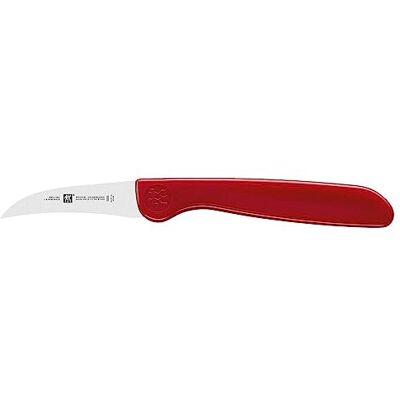 ZWILLING Schilmes, lemmet: 5 cm, sepciaal roestvrij staal, rode handgreep, Twin Grip-serie ZWILLING Schilmes, lemmet: 5 cm, sepciaal roestvrij staal, rode handgreep, Twin Grip-serie