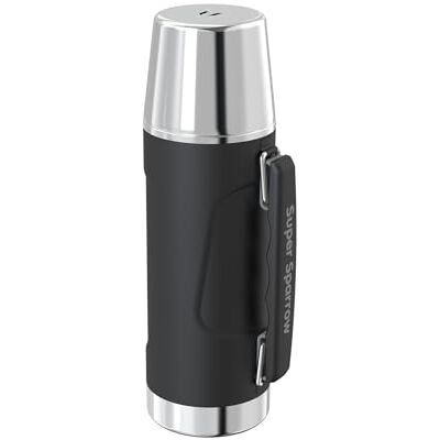 Super Sparrow Thermosfles, 750 ml, thermosfles van roestvrij staal, BPA-vrij, houdt 12 uur warm of 24 uur koud, lekvrij Super Sparrow Thermosfles, 750 ml, thermosfles van roestvrij staal, BPA-vrij, houdt 12 uur warm of 24 uur koud, lekvrij