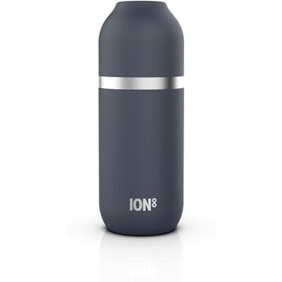 Ion8 ThermoShield thermosfles voor warme of koude dranken, grote thermosbeker, capaciteit van 2 kopjes, magnetische sluiting en zachte basis, elegant, marineblauw Ion8 ThermoShield thermosfles voor warme of koude dranken, grote thermosbeker, capaciteit van 2 kopjes, magnetische sluiting en zachte basis, elegant, marineblauw