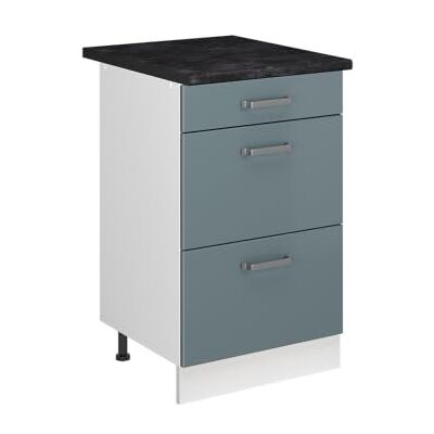 Vicco Meuble cuisine "R-Line", Bleu-gris/Blanc 50 cm Vicco Meuble cuisine "R-Line", Bleu-gris/Blanc 50 cm