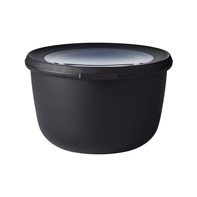 Mepal Cirqula, multifunctionele kom, zwart (Nordic Black), inhoud 1000 ml, afneembaar deksel, onbreekbaar, waterdicht, geschikt voor diepvriezer en koud bewaren, afwasmachinebestendig Mepal Cirqula, multifunctionele kom, zwart (Nordic Black), inhoud 1000 ml, afneembaar deksel, onbreekbaar, waterdicht, geschikt voor diepvriezer en koud bewaren, afwasmachinebestendig