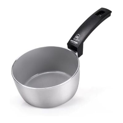 Moneta Innova Pan met 1 handvat 16 cm, FineGres coating naturel (PFAS-vrij), geschikt voor inductie, volledig gemaakt in Italië Moneta Innova Pan met 1 handvat 16 cm, FineGres coating naturel (PFAS-vrij), geschikt voor inductie, volledig gemaakt in Italië