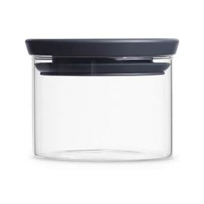 Brabantia Glazen Voorraadpot stapelbaar 0,3 Liter Dark Grey Brabantia Glazen Voorraadpot stapelbaar 0,3 Liter Dark Grey