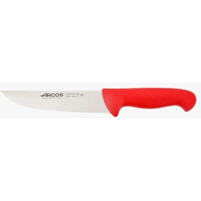 Arcos Serie 2900 Slagersmes Steakmes 180 mm nitrum roestvrijstalen lemmet handvat van polypropyleen kleur rood Arcos Serie 2900 Slagersmes Steakmes 180 mm nitrum roestvrijstalen lemmet handvat van polypropyleen kleur rood