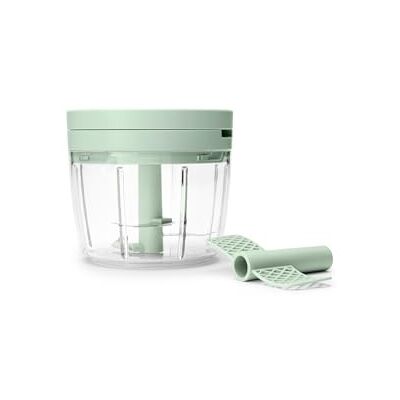 Brabantia TASTY+ Handhakmolen Handmatige mini-hakmolen met roestvrijstalen messen bijl en garde compacte keukenaccessoires jadegroen Brabantia TASTY+ Handhakmolen Handmatige mini-hakmolen met roestvrijstalen messen bijl en garde compacte keukenaccessoires jadegroen