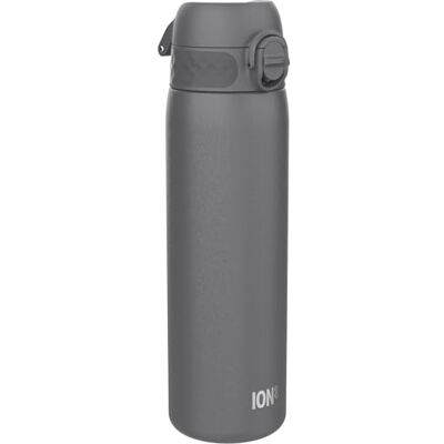 Ion8 Thermosfles van roestvrij staal, 500 ml, lekvrij, gemakkelijk te openen, veilige vergrendeling, vaatwasmachinebestendig, draaggreep, past in bekerhouders, grijs Ion8 Thermosfles van roestvrij staal, 500 ml, lekvrij, gemakkelijk te openen, veilige vergrendeling, vaatwasmachinebestendig, draaggreep, past in bekerhouders, grijs