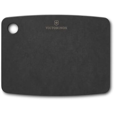Victorinox Chopping Board Kitchen Series Black S Compacte snijplank 20,3 x 15,2 cm voor het snijden van vlees en groenten, hittebestendig tot 175 °C, zwart Victorinox Chopping Board Kitchen Series Black S Compacte snijplank 20,3 x 15,2 cm voor het snijden van vlees en groenten, hittebestendig tot 175 °C, zwart