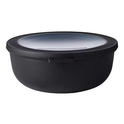Mepal Multifunctionele, ronde Cirqula-kom Voedselbewaardoos met deksel Geschikt als luchtdichte bewaardoos voor koelkast, magnetron en vriezer 1250 ml zwart (Nordic Black) Mepal Multifunctionele, ronde Cirqula-kom Voedselbewaardoos met deksel Geschikt als luchtdichte bewaardoos voor koelkast, magnetron en vriezer 1250 ml zwart (Nordic Black)