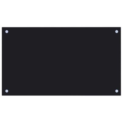 vidaXL Keukenachterwand, zwart, 70 x 40 cm, gehard glas vidaXL Keukenachterwand, zwart, 70 x 40 cm, gehard glas