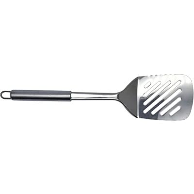 Fackelmann Elemental Keuken, vispalet, schraper, sleuven, elegant, roestvrij staal, buishandgreep, 33,5 cm, 1 stuk Fackelmann Elemental Keuken, vispalet, schraper, sleuven, elegant, roestvrij staal, buishandgreep, 33,5 cm, 1 stuk