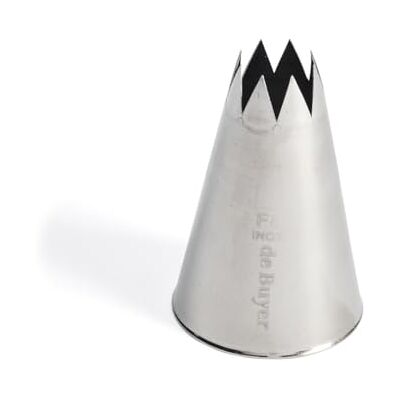 DE BUYER Sterfitting zonder groef van roestvrij staal L F8-1,8 cm 2112.25N, zilver DE BUYER Sterfitting zonder groef van roestvrij staal L F8-1,8 cm 2112.25N, zilver