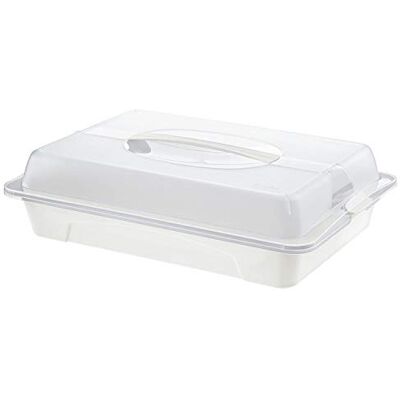 Rotho Cool & Fresh Partyman met koeling, kap en draaggreep, kunststof (PP), BPA-vrij, transparant/wit, 43,5 x 29,5 x 11,0 cm Rotho Cool & Fresh Partyman met koeling, kap en draaggreep, kunststof (PP), BPA-vrij, transparant/wit, 43,5 x 29,5 x 11,0 cm