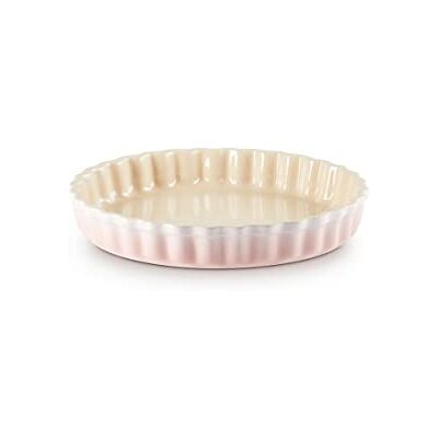Le Creuset Héritage taartvorm, keramiek, Ø 28 cm, 1,82 kg, Shell Pink schelp roze Le Creuset Héritage taartvorm, keramiek, Ø 28 cm, 1,82 kg, Shell Pink schelp roze
