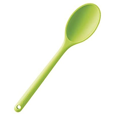 mastrad – 1 keukenlepel – keukengerei – eendelige lepel van siliconen – zacht – hittebestendig – kooklepel met antiaanbaklaag – 29 x 6,2 cm – groen mastrad – 1 keukenlepel – keukengerei – eendelige lepel van siliconen – zacht – hittebestendig – kooklepel met antiaanbaklaag – 29 x 6,2 cm – groen