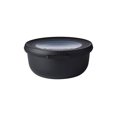 Mepal Multifunctionele, ronde Cirqula-kom Voedselbewaardoos met deksel Geschikt als luchtdichte bewaardoos voor koelkast, magnetron en vriezer 350 ml zwart (Nordic Black) Mepal Multifunctionele, ronde Cirqula-kom Voedselbewaardoos met deksel Geschikt als luchtdichte bewaardoos voor koelkast, magnetron en vriezer 350 ml zwart (Nordic Black)