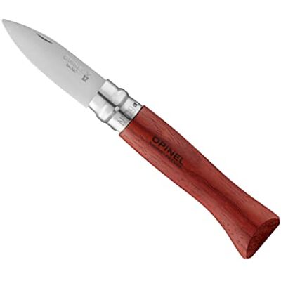 OPINEL N°09 Oester Mes met handvat van padukhout en lemmet van roestvrij staal 6,5 cm enkele doos OPINEL N°09 Oester Mes met handvat van padukhout en lemmet van roestvrij staal 6,5 cm enkele doos