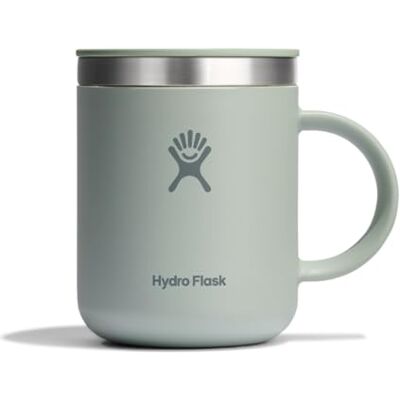 Hydro Flask Koffiemok 354 ml Thermosbeker van roestvrij staal Handvat en drukdeksel Agave Hydro Flask Koffiemok 354 ml Thermosbeker van roestvrij staal Handvat en drukdeksel Agave