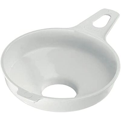 Westmark 11502270 jamtrechter met grote doorvoer, 3,7 cm diameter, kunststof, wit Westmark 11502270 jamtrechter met grote doorvoer, 3,7 cm diameter, kunststof, wit
