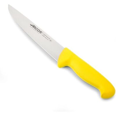 Arcos Serie 2900 – messenscanner slagersmes steakmes – lemmet van roestvrij staal nitrum 200 mm – handvat van polypropyleen, kleur geel Arcos Serie 2900 – messenscanner slagersmes steakmes – lemmet van roestvrij staal nitrum 200 mm – handvat van polypropyleen, kleur geel