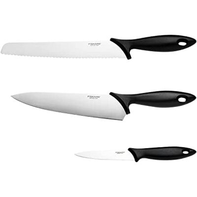 Fiskars Starterset, 3-delige messenset, koksmes Fiskars Starterset, 3-delige messenset, koksmes