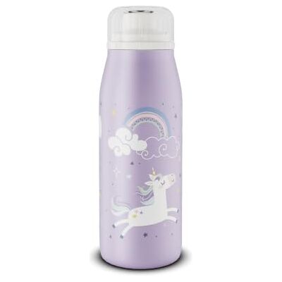 ALFI KIDS ISO BOTTLE Geïsoleerde drinkfles voor kinderen van roestvrij staal met volledig lekvrije schroefsluiting, houdt 12 uur warm, 24 uur koud, BPA-vrij (paarse eenhoorn) ALFI KIDS ISO BOTTLE Geïsoleerde drinkfles voor kinderen van roestvrij staal met volledig lekvrije schroefsluiting, houdt 12 uur warm, 24 uur koud, BPA-vrij (paarse eenhoorn)