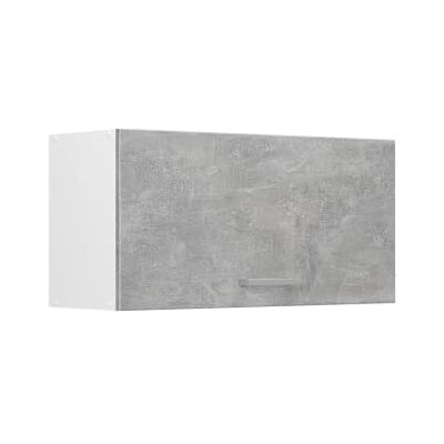 Vicco Elément haut de cuisine "R-Line", Béton/Blanc 80 cm Porte s'ouvrant vers le haut · 1 Tablette · Profondeur – 31 cm · Librement combinable · ✓ Rangement pratique Vicco Elément haut de cuisine "R-Line", Béton/Blanc 80 cm Porte s'ouvrant vers le haut · 1 Tablette · Profondeur – 31 cm · Librement combinable · ✓ Rangement pratique