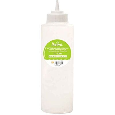 Decora 0379179 verdelerfles 1 liter met schenktuit 2,8 mm, kunststof Decora 0379179 verdelerfles 1 liter met schenktuit 2,8 mm, kunststof