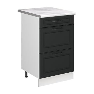 Vicco Meuble cuisine "R-Line", Anthracite campagne/Blanc 50 cm Vicco Meuble cuisine "R-Line", Anthracite campagne/Blanc 50 cm