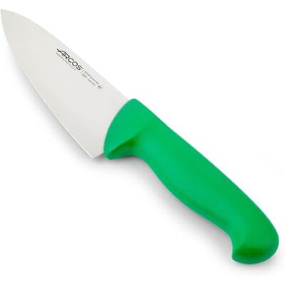 Arcos Serie 2900 – koksmes snijmes – lemmet van roestvrij staal nitrum 150 mm – handvat van polypropyleen kleur groen Arcos Serie 2900 – koksmes snijmes – lemmet van roestvrij staal nitrum 150 mm – handvat van polypropyleen kleur groen